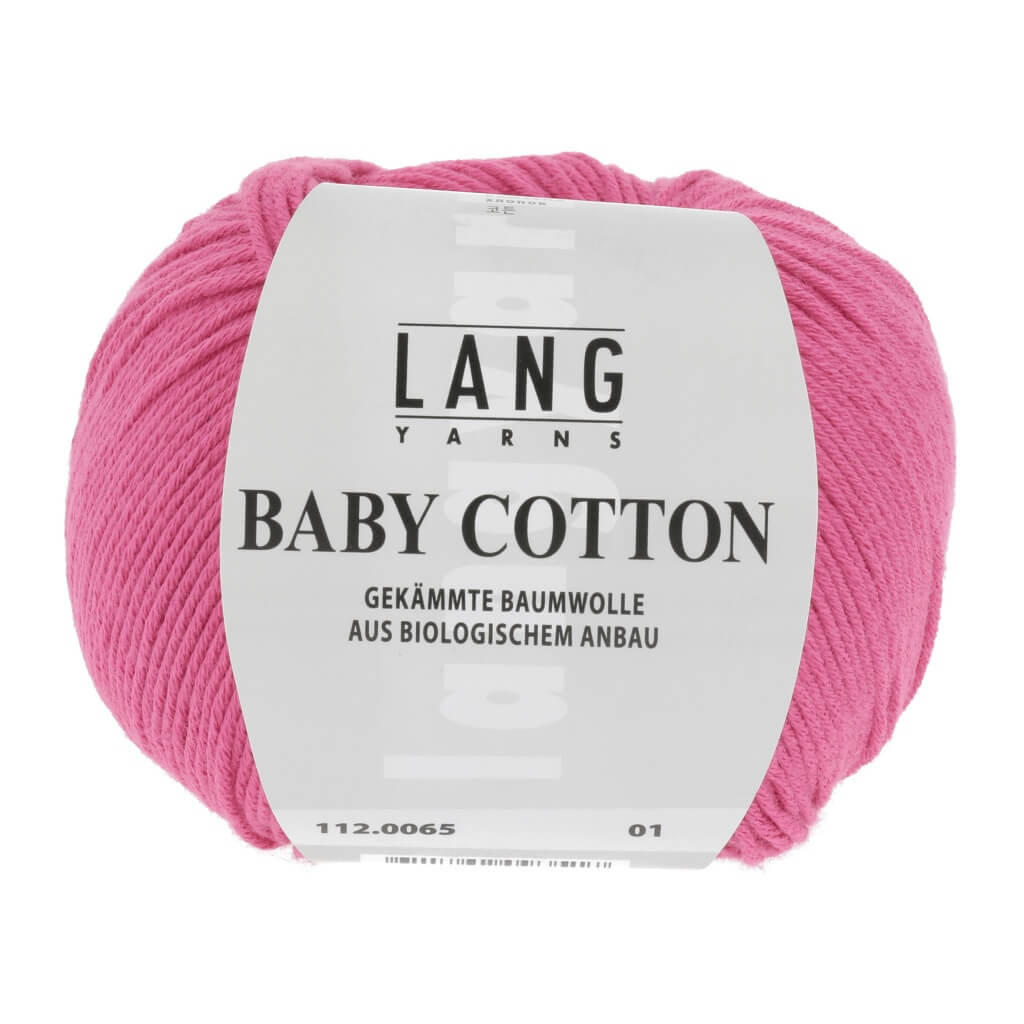 Lang Yarns Baby Cotton 50g, Farbe 112.0065 Fuchsia – Baumwolle bei Lieblingsgarn