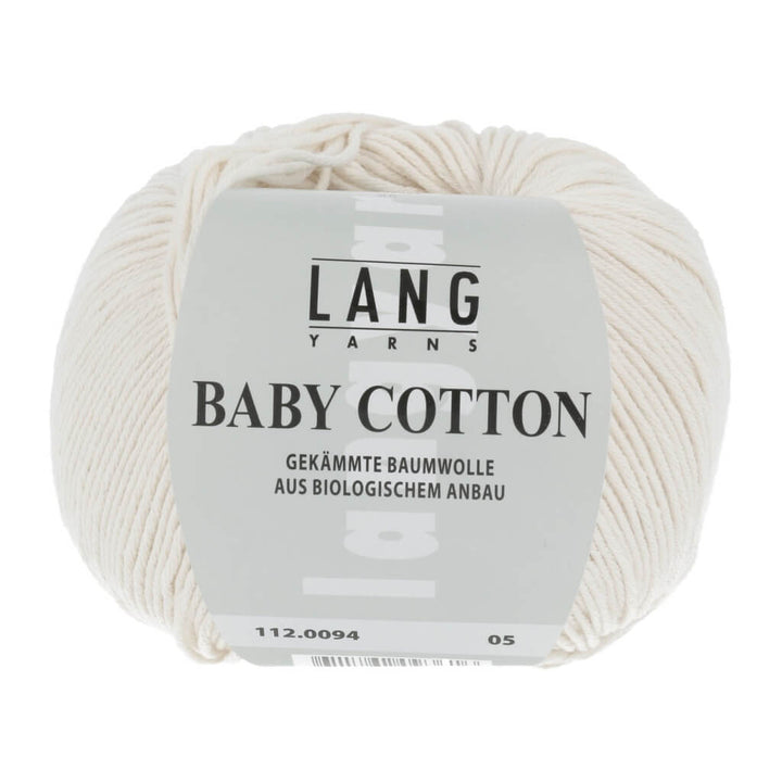 Lang Yarns Baby Cotton 50g, Farbe 112.0094 Offwhite – Baumwolle bei Lieblingsgarn