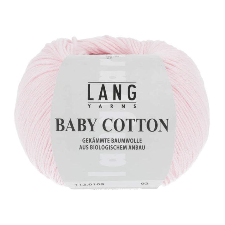 Lang Yarns Baby Cotton 50g, Farbe 112.0109 Rosa Hell – Baumwolle bei Lieblingsgarn