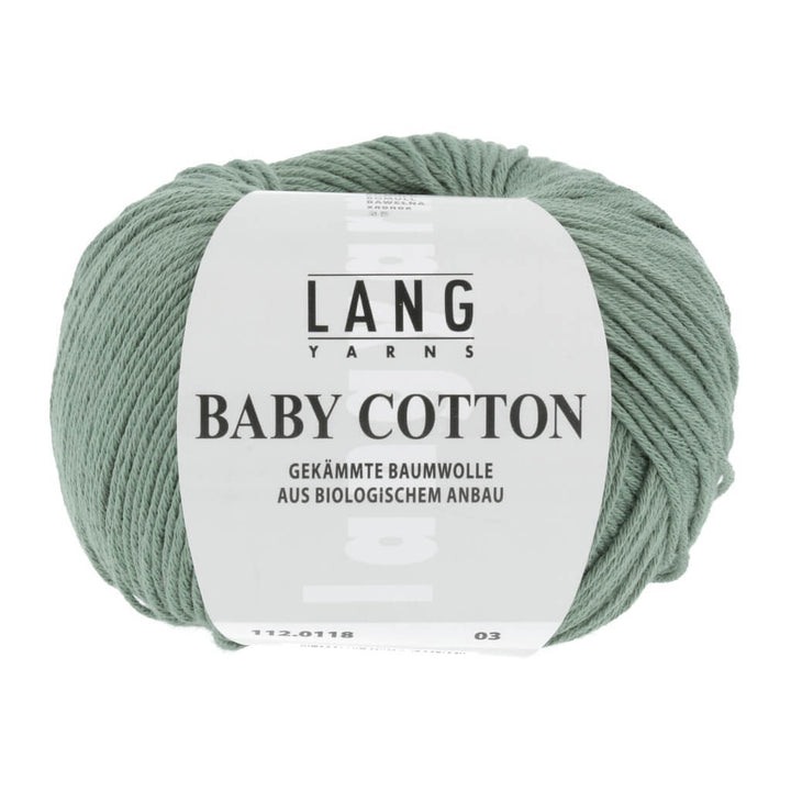 Lang Yarns Baby Cotton 50g, Farbe 112.0118 Salbei – Baumwolle bei Lieblingsgarn