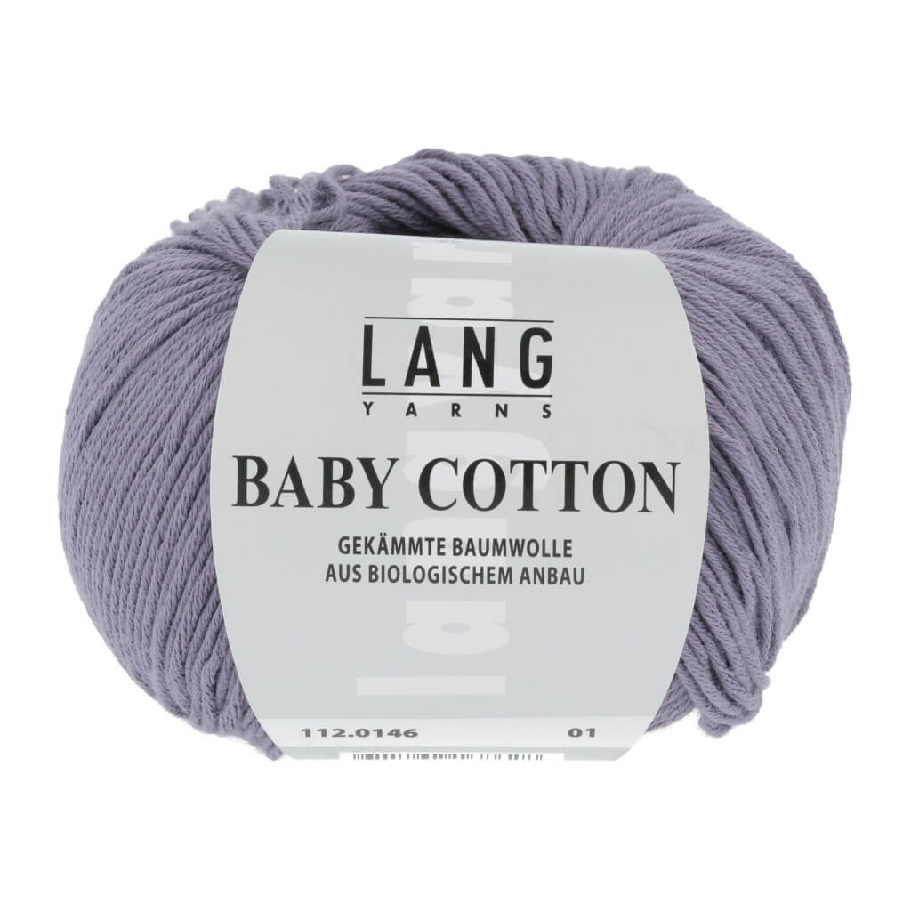 Lang Yarns Baby Cotton 50g, Farbe 112.0146 Lila – Baumwolle bei Lieblingsgarn
