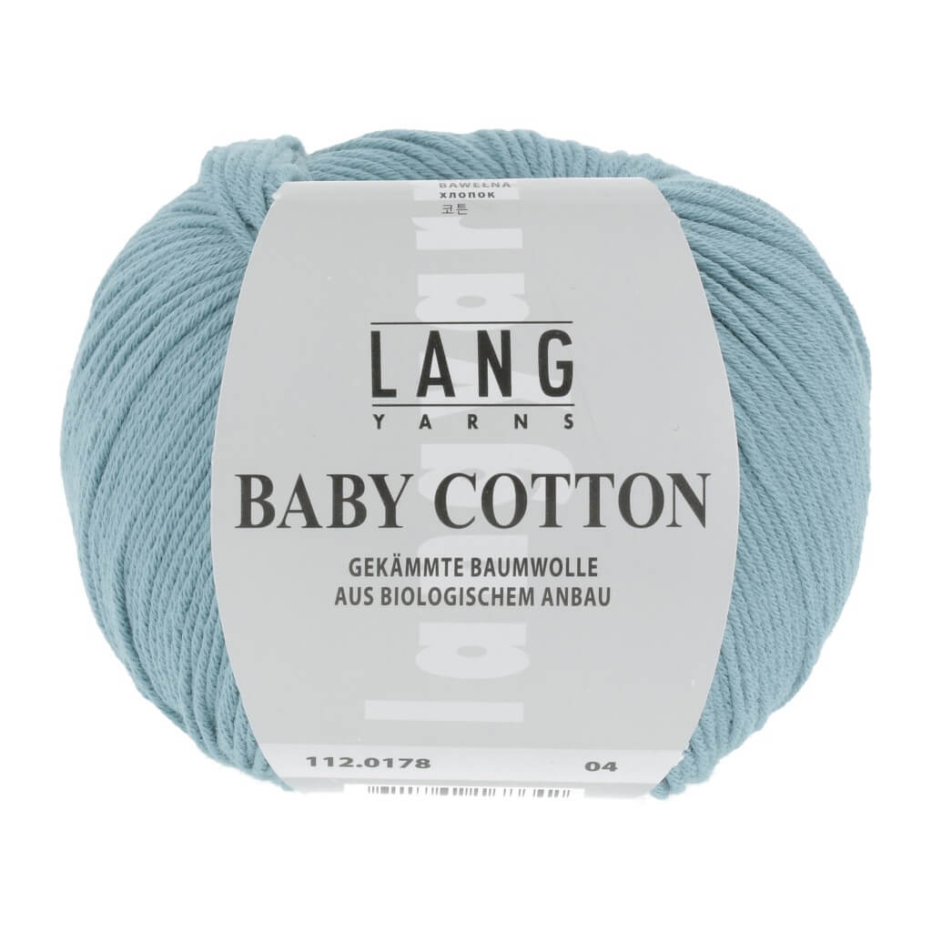Lang Yarns Baby Cotton 50g, Farbe 112.0178 Türkis – Baumwolle bei Lieblingsgarn