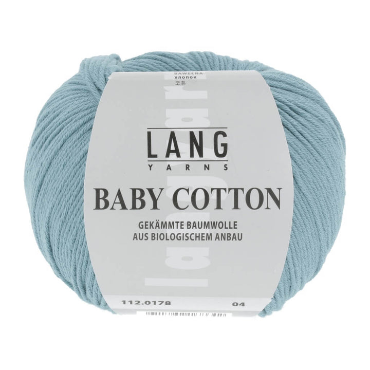 Lang Yarns Baby Cotton 50g, Farbe 112.0178 Türkis – Baumwolle bei Lieblingsgarn