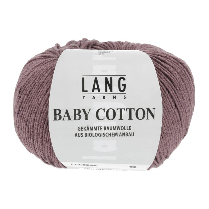 Lang Yarns Baby Cotton 50g, Farbe 112.0248 Altrosa Dunkel – Baumwolle bei Lieblingsgarn