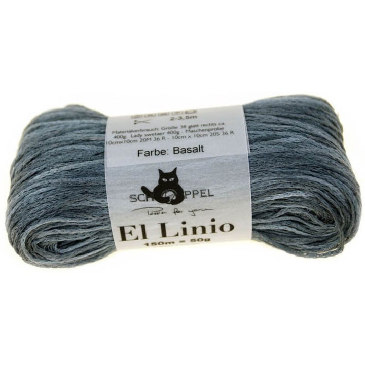 Schoppel Wolle El Linio, Farbe 2272 Basalt – Leinen bei Lieblingsgarn