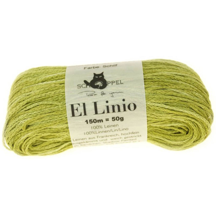 Schoppel Wolle El Linio, Farbe 2286 Schilf – Leinen bei Lieblingsgarn