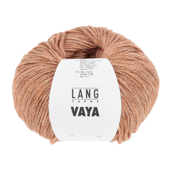 Lang Yarns Vaya, Farbe 27 Apricot – Baumwolle, Merino und Yak bei Lieblingsgarn