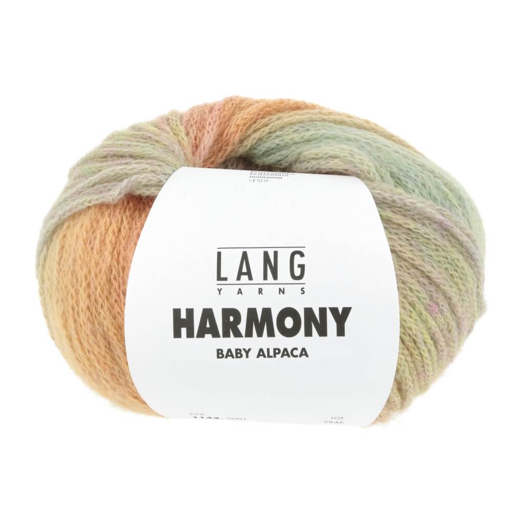 Lang Yarns Harmony, Farbe 001 gelb/rosa – Alpaka und Synthetik bei Lieblingsgarn