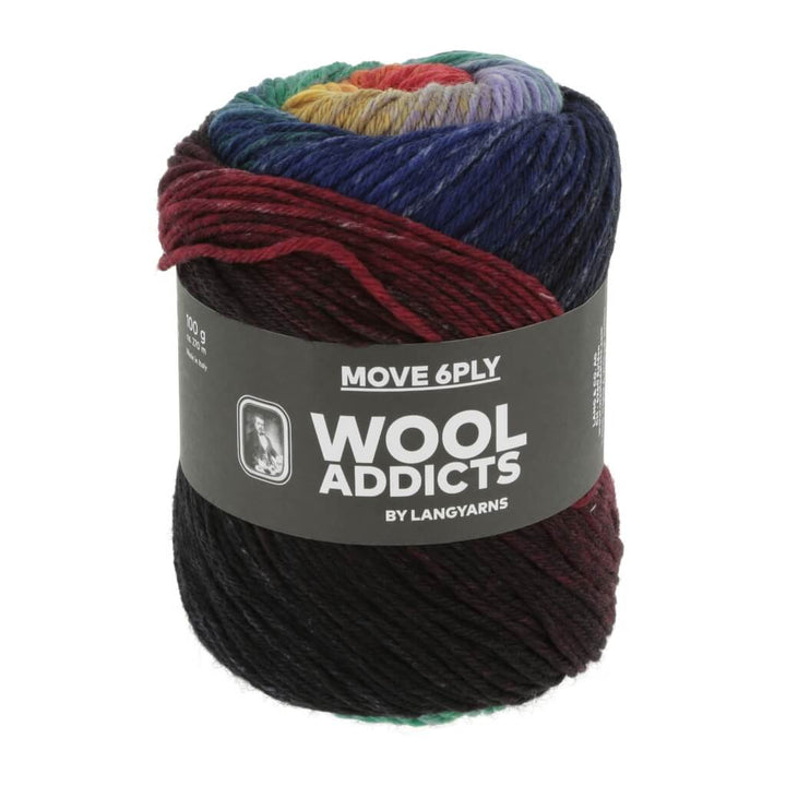 Lang Yarns Move 6-fädig, Farbe 004 rainbow – Schurwolle und Synthetik bei Lieblingsgarn