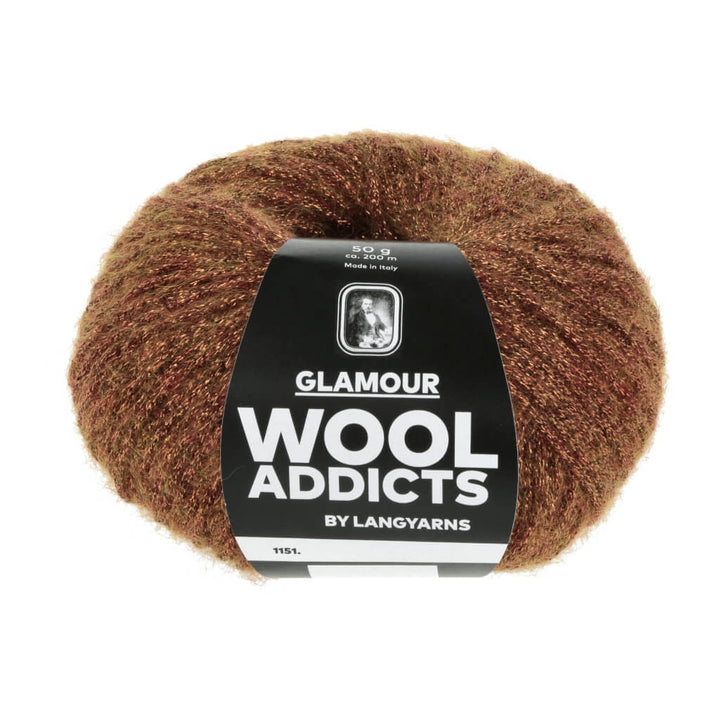 Lang Yarns Wooladdicts Glamour, Farbe 015 copper – Merino, Mohair und Synthetik bei Lieblingsgarn