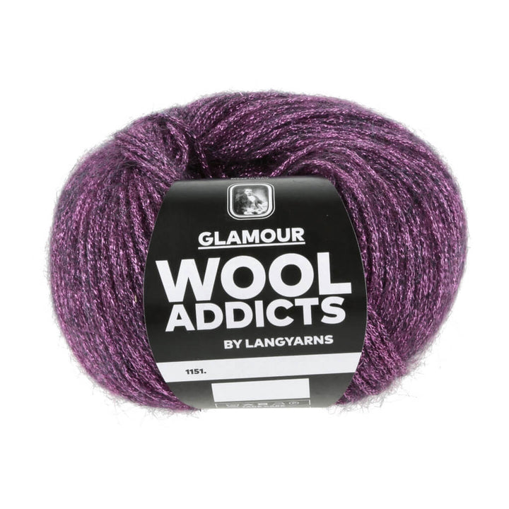 Lang Yarns Wooladdicts Glamour, Farbe 065 pink – Merino, Mohair und Synthetik bei Lieblingsgarn