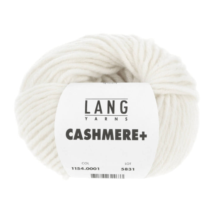 Lang Yarns Cashmere+, Farbe 001 weiss – Kaschmir bei Lieblingsgarn