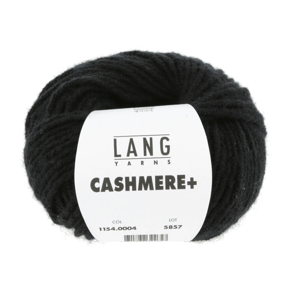 Lang Yarns Cashmere+, Farbe 004 schwarz – Kaschmir bei Lieblingsgarn