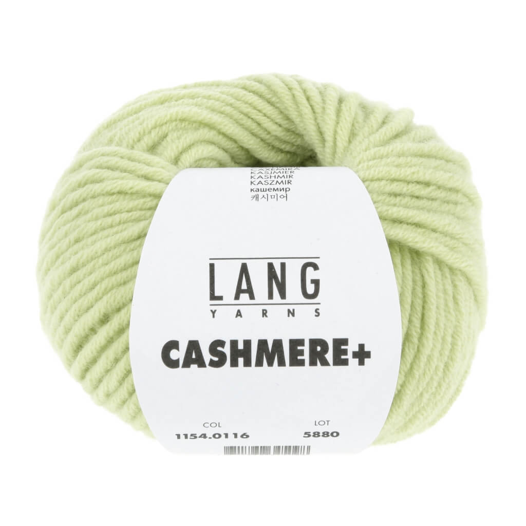 Lang Yarns Cashmere+, Farbe 116 matcha – Kaschmir bei Lieblingsgarn