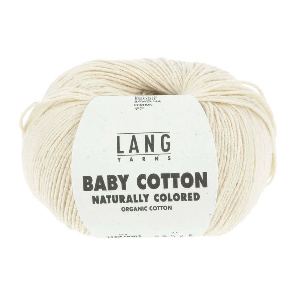 Lang Yarns Baby Cotton Naturally Colored, Farbe 001 Ivory – Baumwolle bei Lieblingsgarn