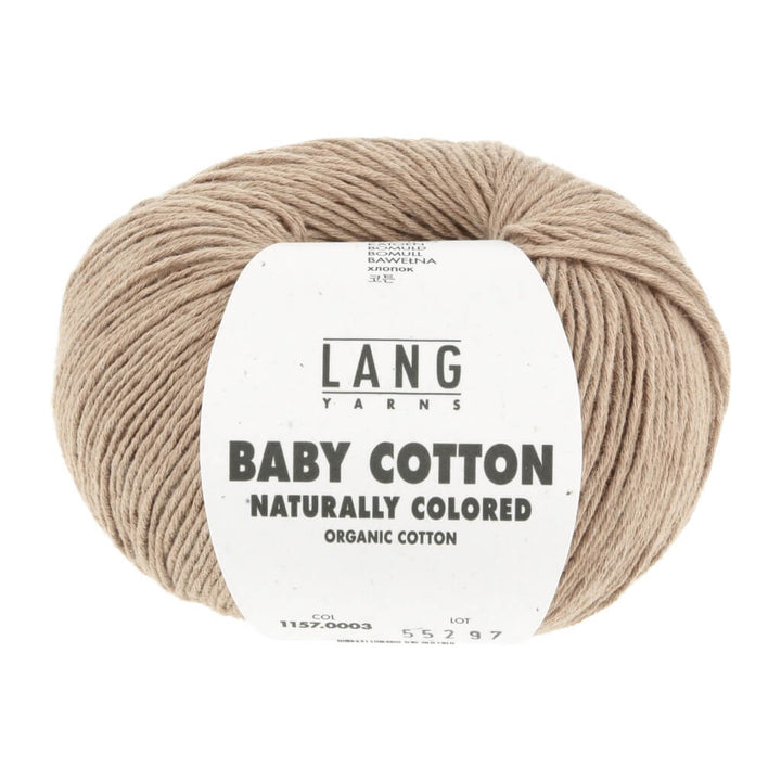 Lang Yarns Baby Cotton Naturally Colored, Farbe 003 Dark Brown – Baumwolle bei Lieblingsgarn