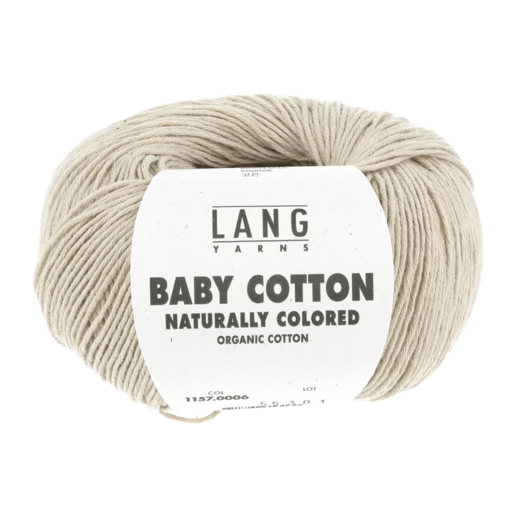 Lang Yarns Baby Cotton Naturally Colored, Farbe 006 Pale Green – Baumwolle bei Lieblingsgarn