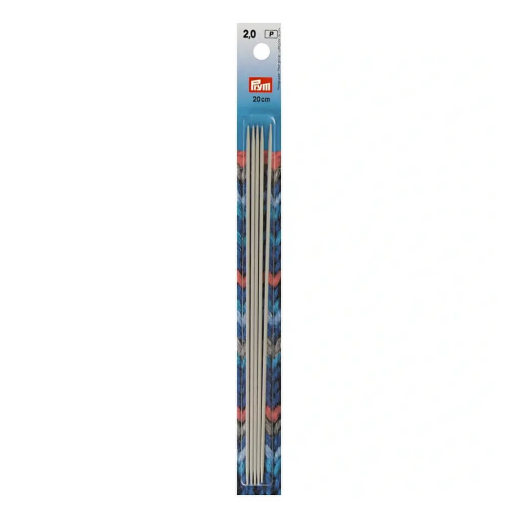 Prym Strumpfstricknadeln ALU 10 - 40 cm, Farbe 20 – Metall bei Lieblingsgarn