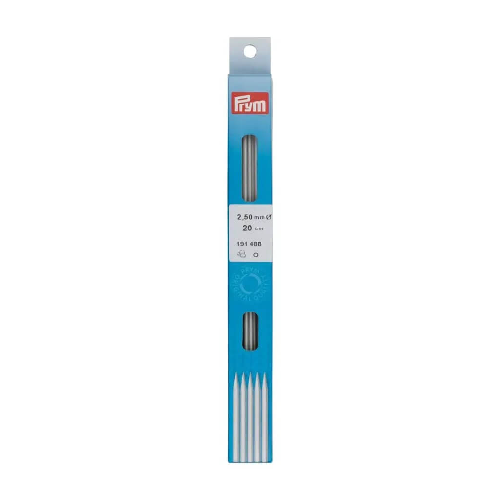 Prym Strumpfstricknadeln ALU 10 - 40 cm, Farbe 20 – Metall bei Lieblingsgarn