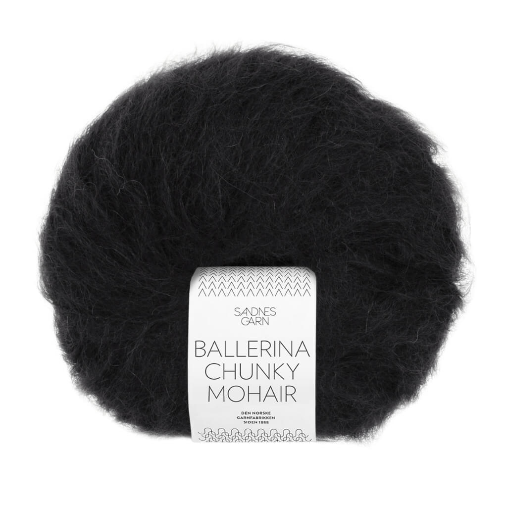 Sandnes Garn Ballerina Chunky Mohair, Farbe 1099 svart – Mohair, Schurwolle und Synthetik bei Lieblingsgarn