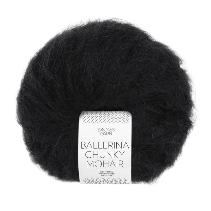 Sandnes Garn Ballerina Chunky Mohair, Farbe 1099 svart – Mohair, Schurwolle und Synthetik bei Lieblingsgarn