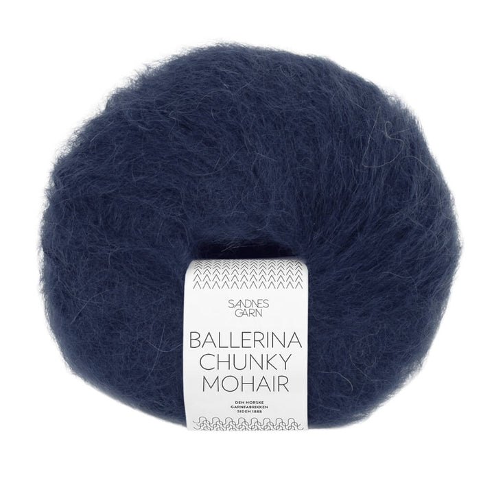 Sandnes Garn Ballerina Chunky Mohair, Farbe 5581 dyp marine – Mohair, Schurwolle und Synthetik bei Lieblingsgarn