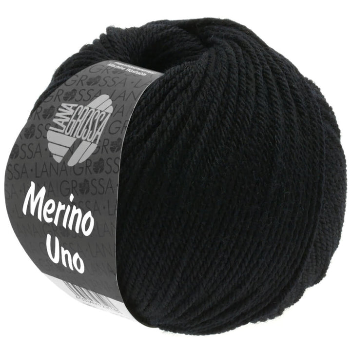 Lana Grossa Merino Uno 50 g, Farbe 13 Schwarz – Merino bei Lieblingsgarn