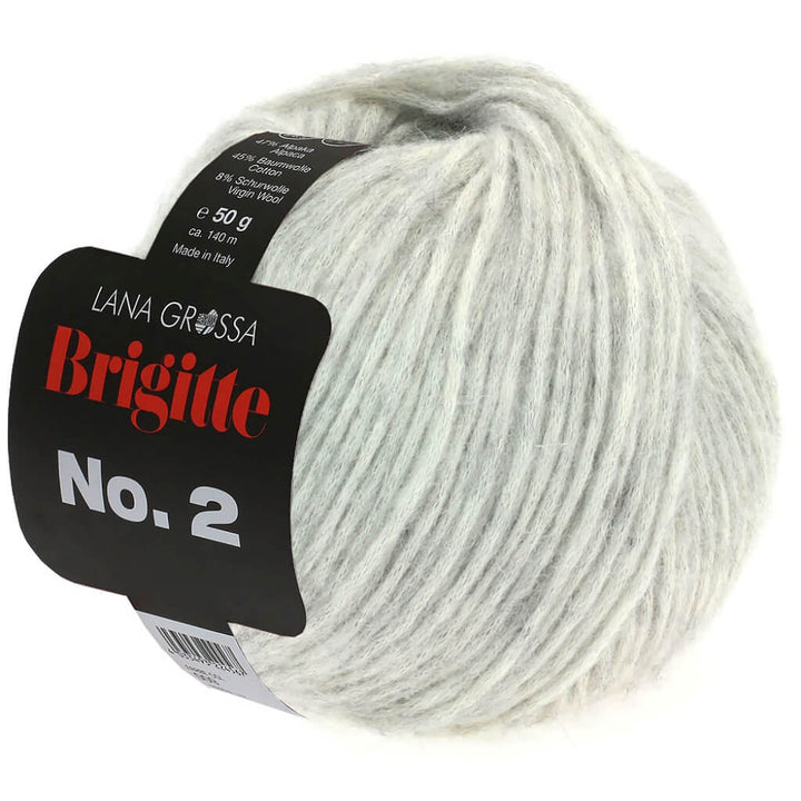 Lana Grossa 13 - Silbergrau Lana Grossa Brigitte No. 2 50 g Lieblingsgarn