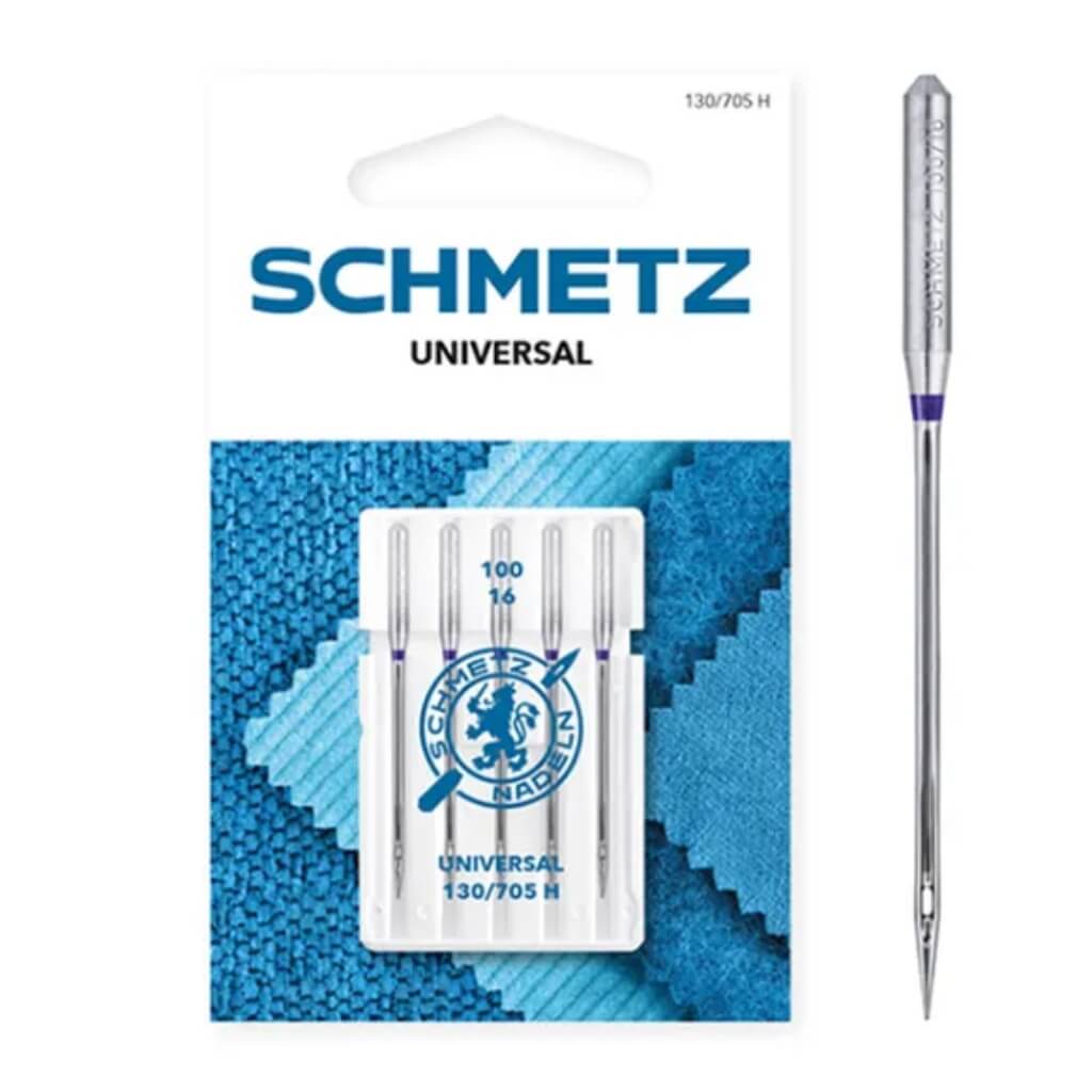 Schmetz 130/705 H Universal Nadeln - 5-er Set, Farbe 100/16 – Metall bei Lieblingsgarn