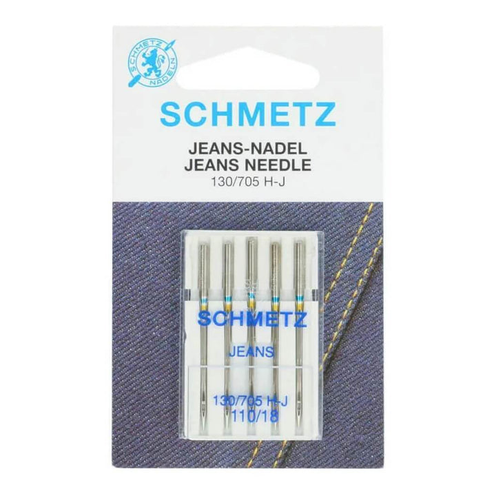 Schmetz 130/705 Jeans Nähmaschinennadeln, Farbe 110 – Metall bei Lieblingsgarn