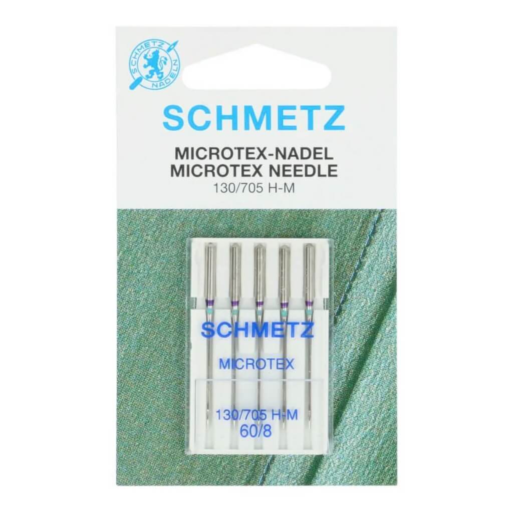 Schmetz 130/705 H-M Microtex Nähmaschinennadeln, Farbe 60 08 – Metall bei Lieblingsgarn