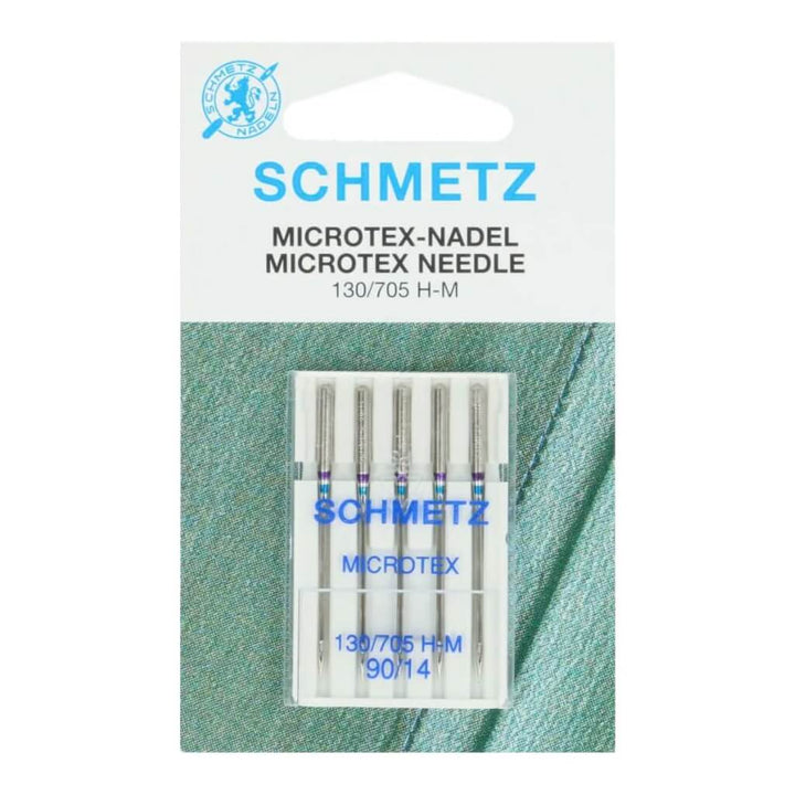 Schmetz 130/705 H-M Microtex Nähmaschinennadeln, Farbe 90 14 – Metall bei Lieblingsgarn