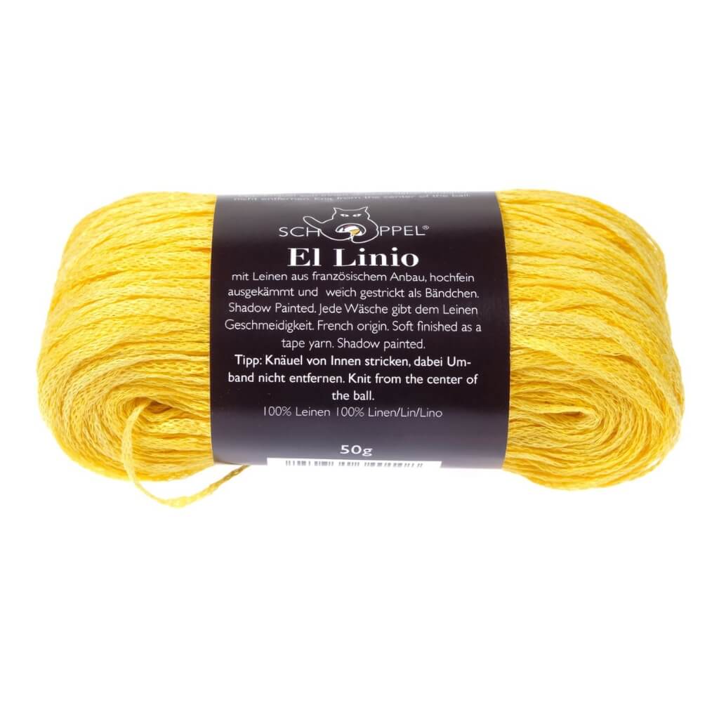 Schoppel Wolle El Linio, Farbe 2557 Sonne – Leinen bei Lieblingsgarn