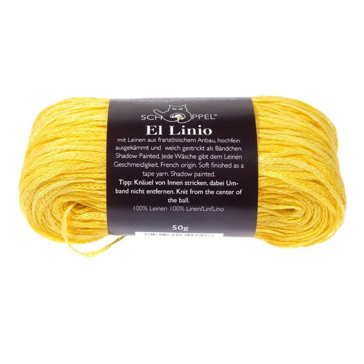 Schoppel Wolle El Linio, Farbe 2557 Sonne – Leinen bei Lieblingsgarn