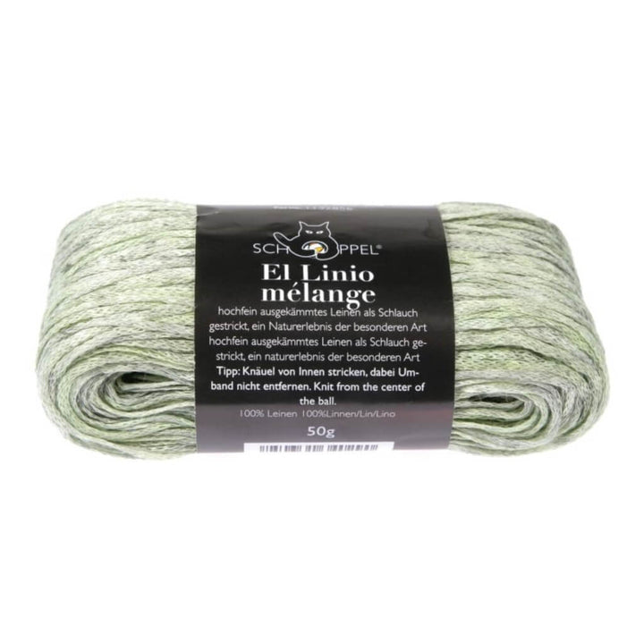 Schoppel Wolle El Linio, Farbe 2582 Pistazie Shadow – Leinen bei Lieblingsgarn