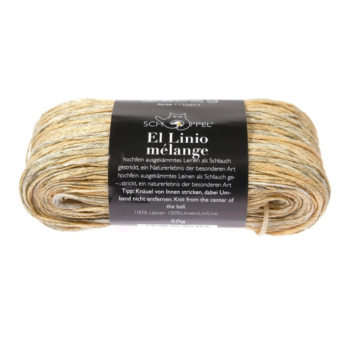 Schoppel Wolle El Linio, Farbe 2580 Limette Shadow – Leinen bei Lieblingsgarn
