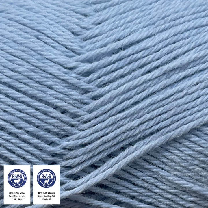 CaMaRose Lovfald, Farbe 1412 Baby Blå – Alpaka und Merino bei Lieblingsgarn