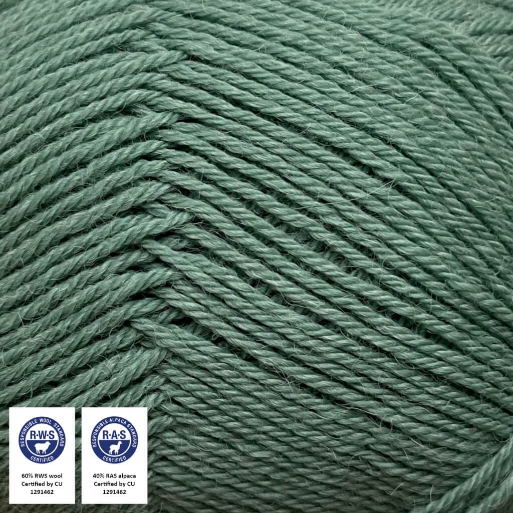 CaMaRose Lovfald, Farbe 1414 Havgrøn – Alpaka und Merino bei Lieblingsgarn