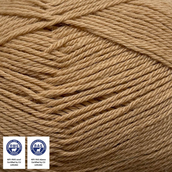 CaMaRose Lovfald, Farbe 1426 Sand – Alpaka und Merino bei Lieblingsgarn