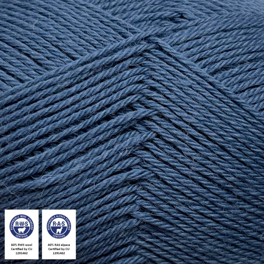 CaMaRose Lovfald, Farbe 1436 Blå – Alpaka und Merino bei Lieblingsgarn
