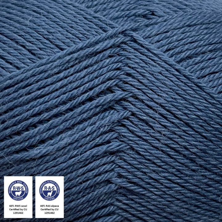 CaMaRose Lovfald, Farbe 1436 Blå – Alpaka und Merino bei Lieblingsgarn