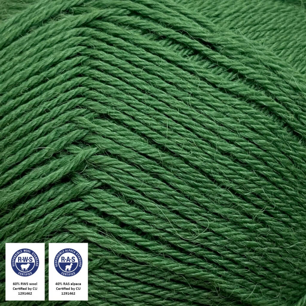 CaMaRose Lovfald, Farbe 1462 Græsgrøn – Alpaka und Merino bei Lieblingsgarn