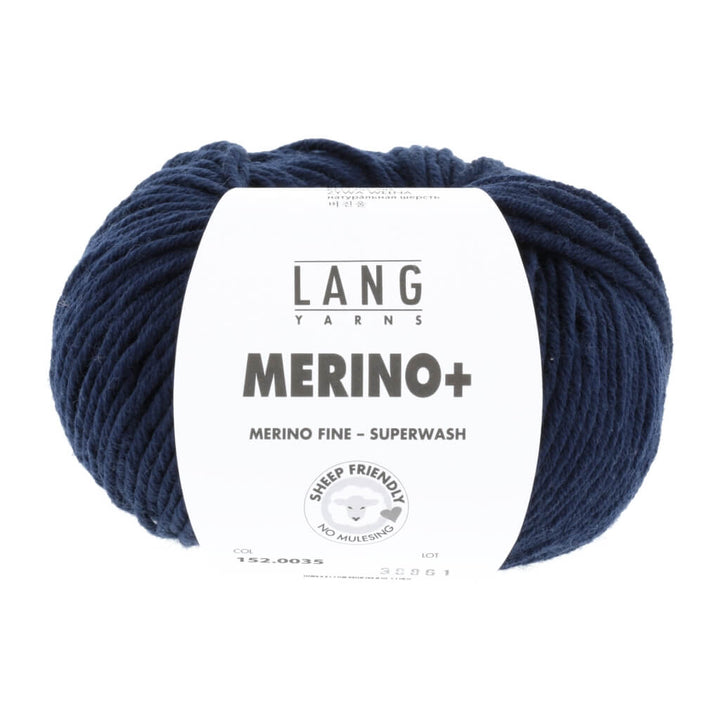 Lang Yarns Merino+ - 50g, Farbe 152.0035 Marine – Merino und Schurwolle bei Lieblingsgarn