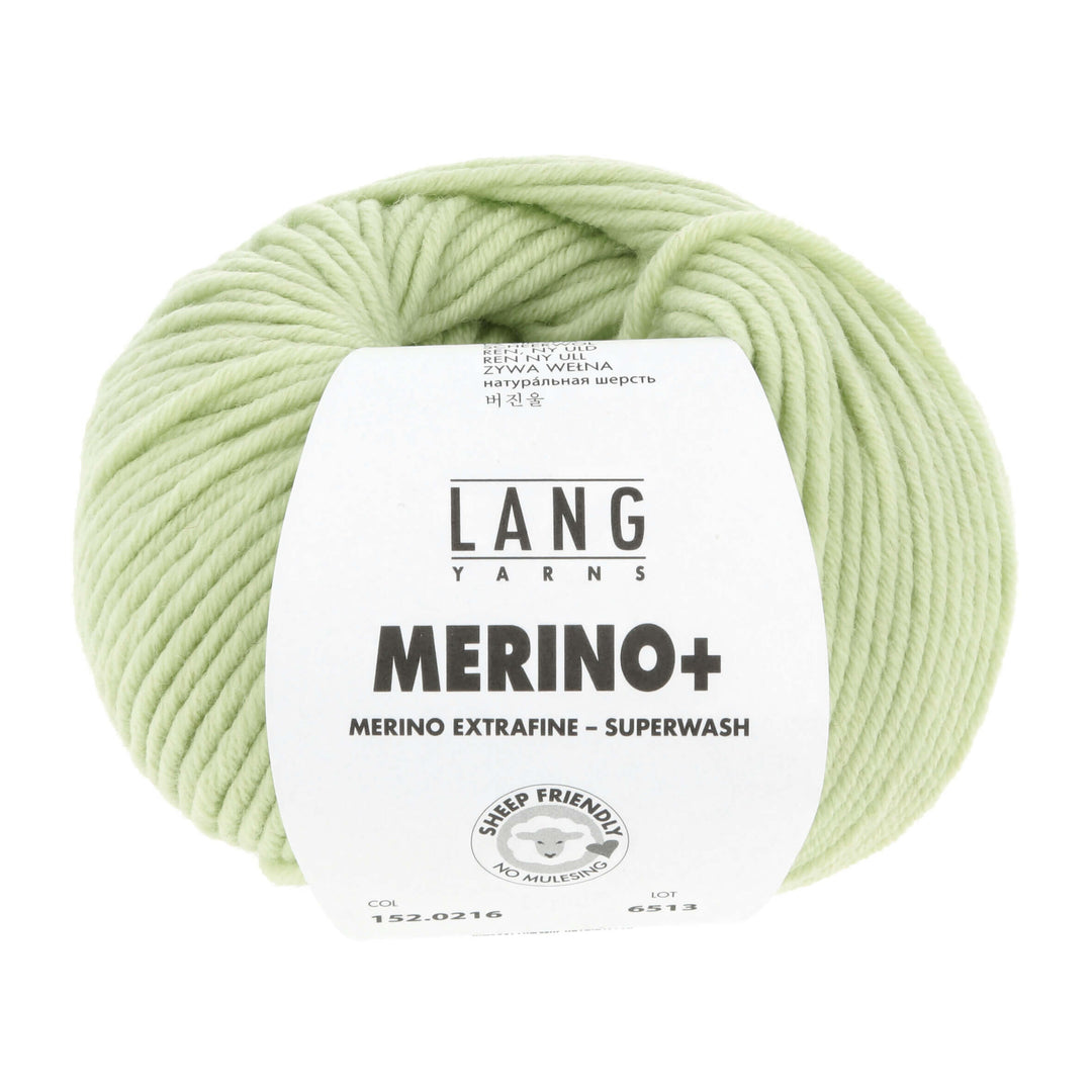 Lang Yarns Merino+ - 50g, Farbe 216 matcha – Merino und Schurwolle bei Lieblingsgarn