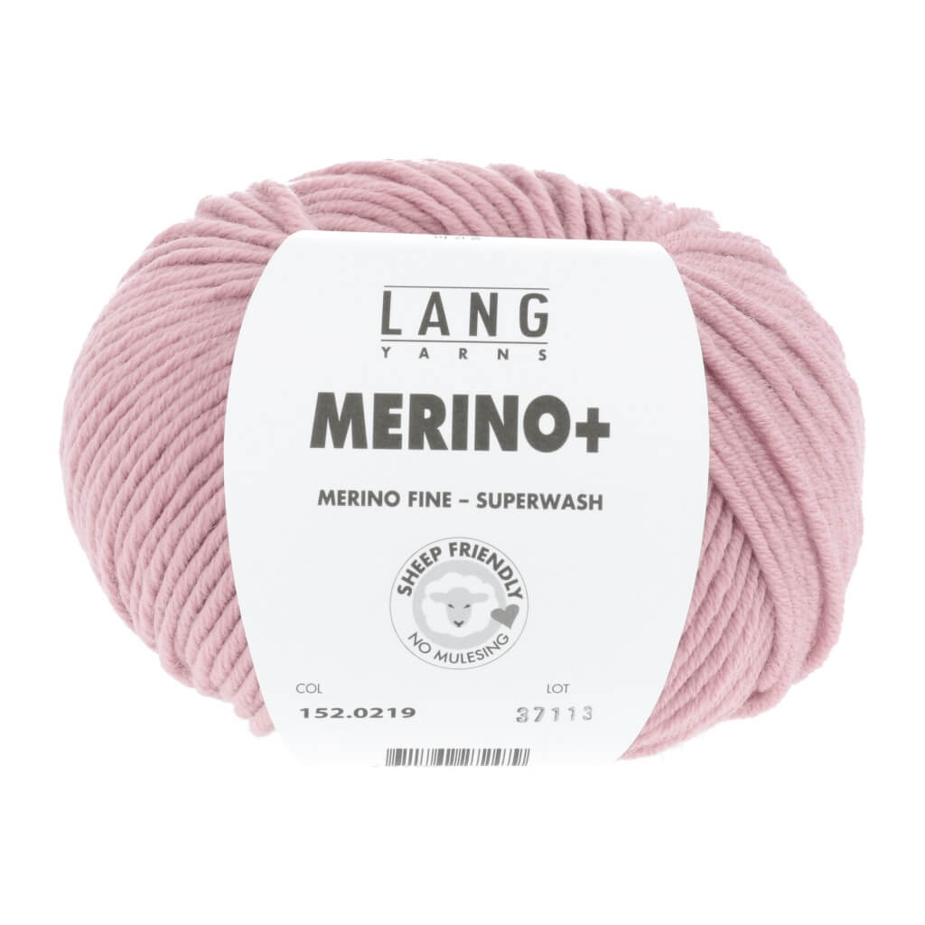 Lang Yarns Merino+ - 50g, Farbe 152.0219 Rosa – Merino und Schurwolle bei Lieblingsgarn