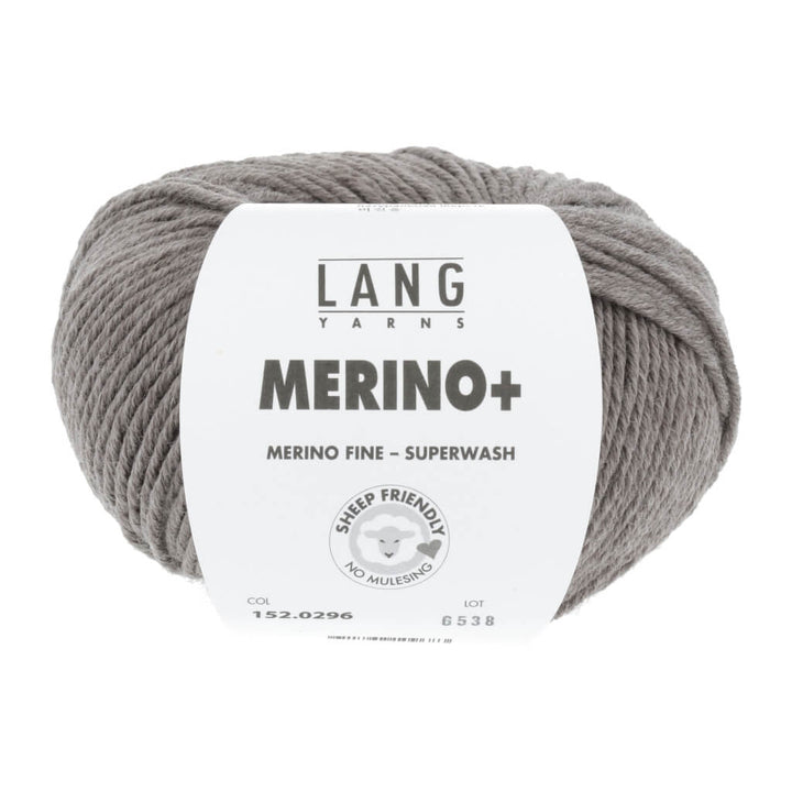 Lang Yarns Merino+ - 50g, Farbe 152.0296 Dunkelbeige Mélange – Merino und Schurwolle bei Lieblingsgarn