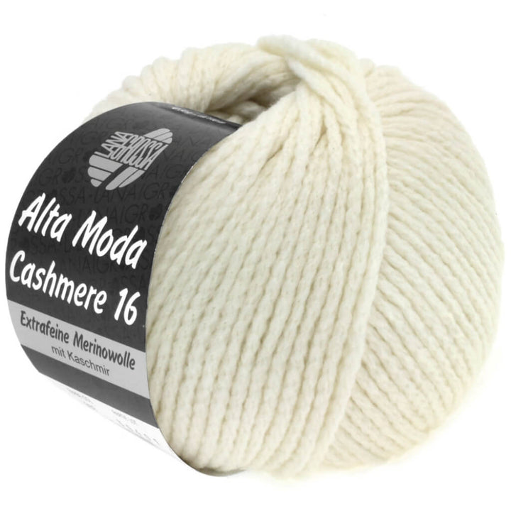 Lana Grossa 16 - Rohweiß Lana Grossa Alta Moda Cashmere 16 50g Lieblingsgarn