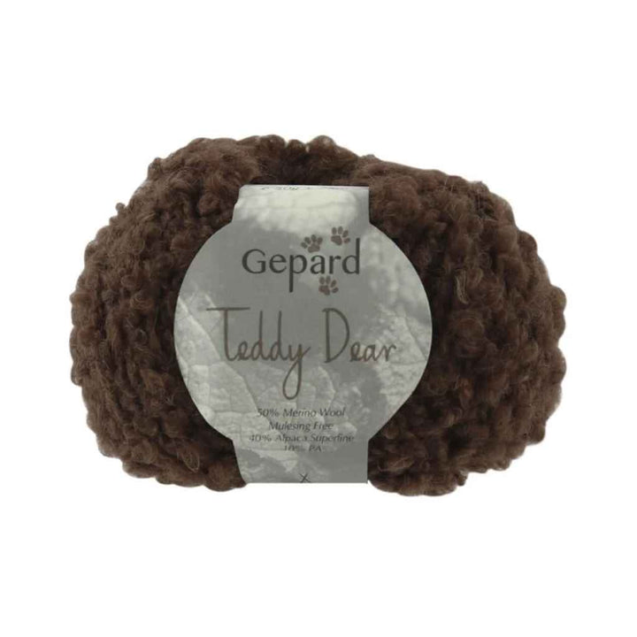 Gepard Teddy Dear, Farbe 190 – Coffee – Alpaka und Schurwolle bei Lieblingsgarn