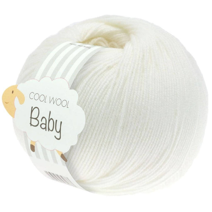 Lana Grossa 207 - Weiß Lana Grossa Cool Wool Baby 50 g Lieblingsgarn