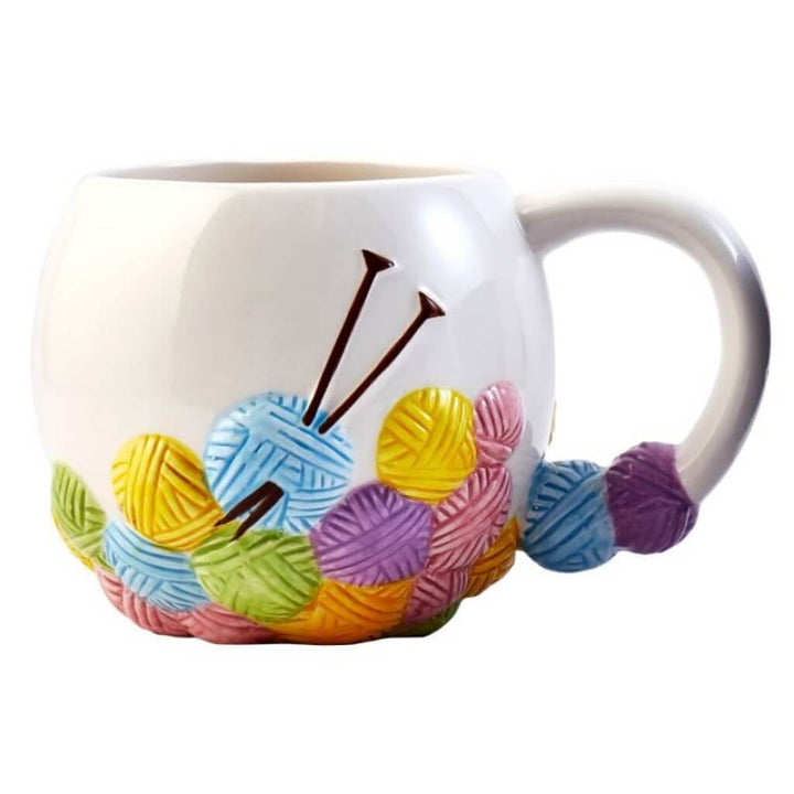 Hemline Tasse aus Keramik für Handarbeitsfans bei bei bei bei Lieblingsgarn